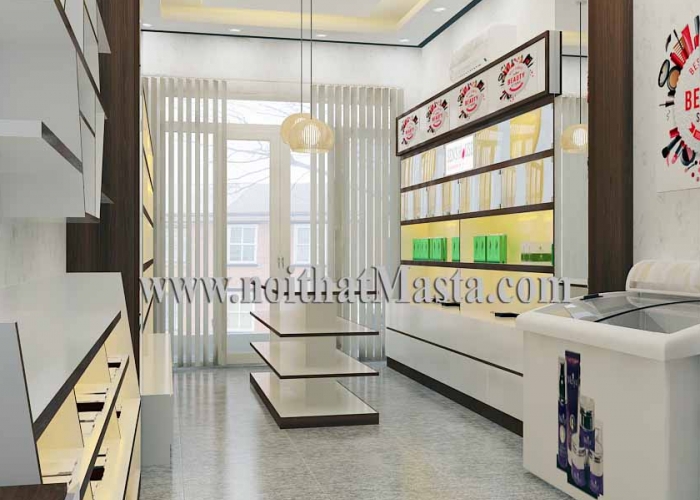 Thiết kế shop mỹ phẩm 20m2 tại Quận Phú Nhuận, Tp. Hồ Chí Minh